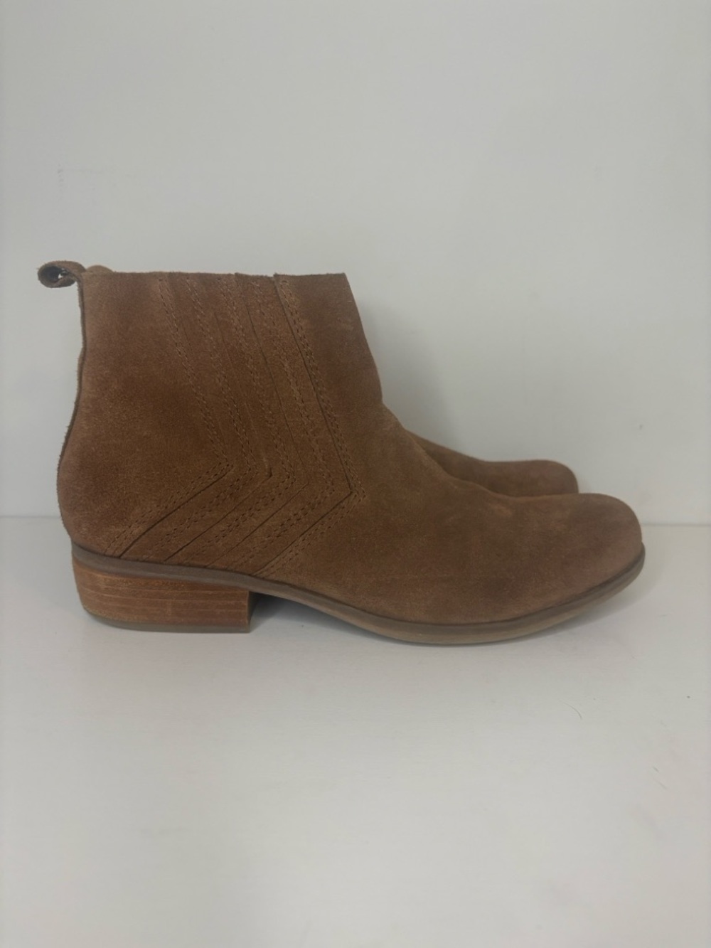 Kork-Ease Brown Suede Ankle Booties - Picture 2 of 8
